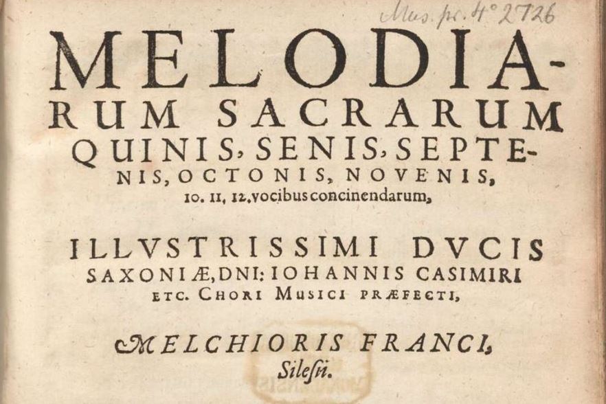 NoonSong mit Werken von Melchior Franck