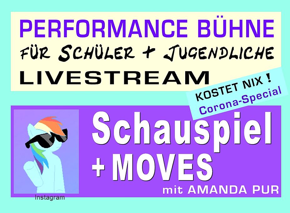 Livestream zum Mitmachen: SCHAUSPIEL + MOVES