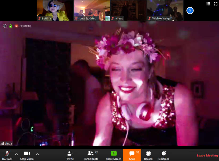 Virtuelle Party