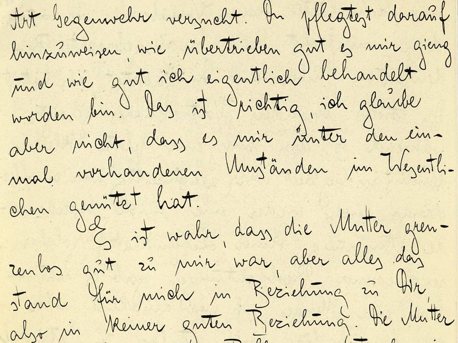 »Mütter und Söhne« und ein »Brief an den Vater«