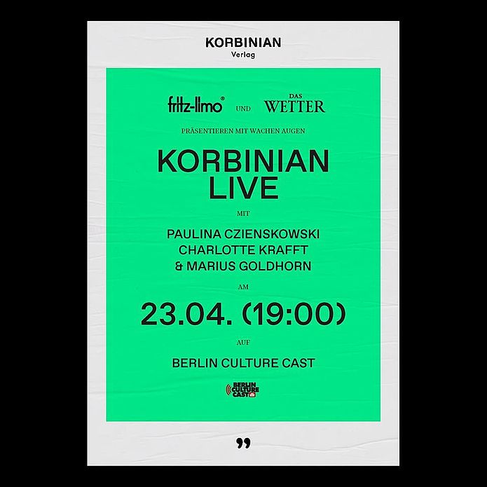 Berlin Culture Cast - KORBINIAN LIVE