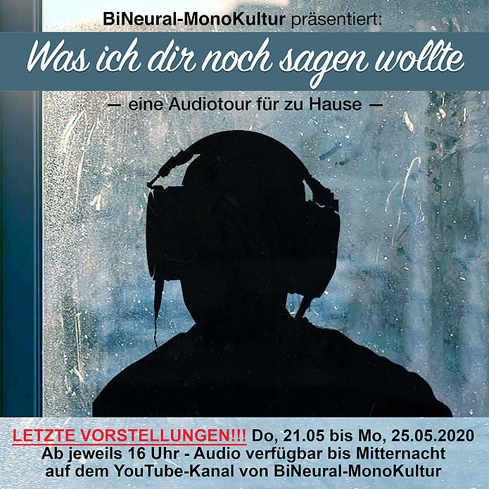 LETZTE VORSTELLUNGEN der Audiotour für zu Hause!!!