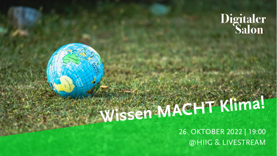 Digitaler Salon: Wissen MACHT Klima