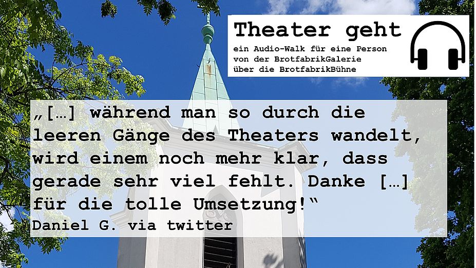 Digitale Gesprächsrunde zum Audio-Walk 'Theater geht'
