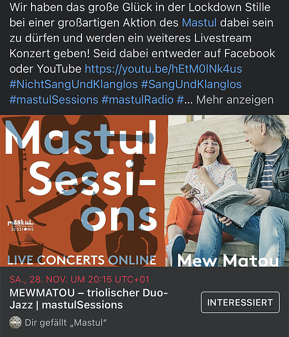 Mew Matou Jazzduo @ Mastul Sessions