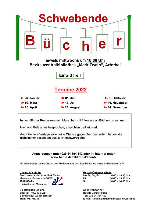 Schwebende Bücher