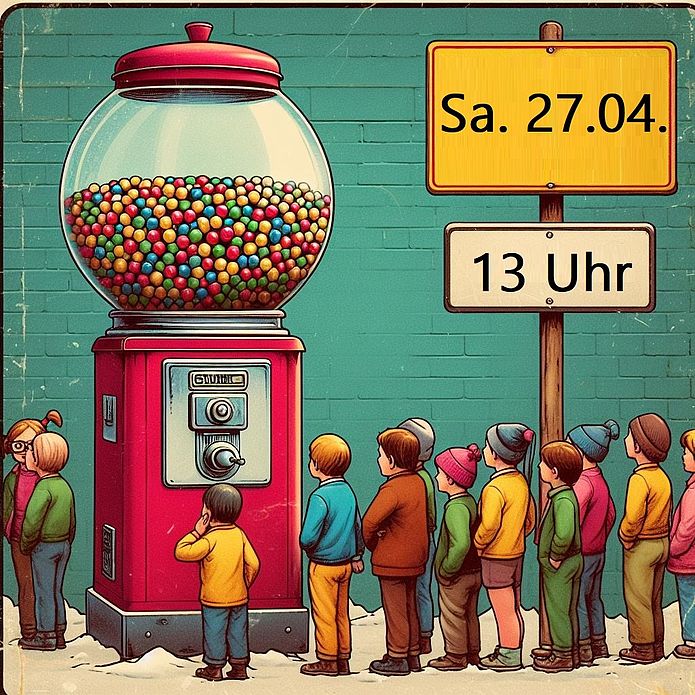 Freidrehen am Kaugummiautomaten